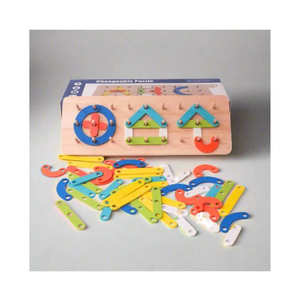 Changeable Puzzle Nail Wooden Board