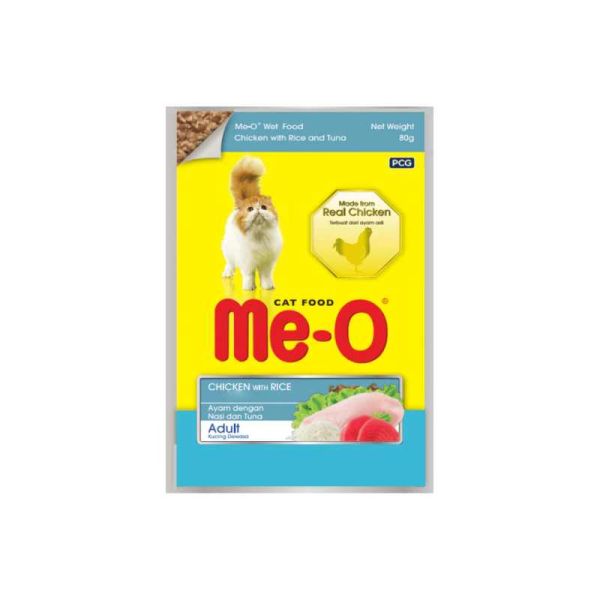 Me-o Chicken With Rice Flavoured For Adult (80g)
