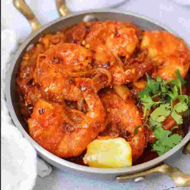 Prawn Kacha Mirchi Masala