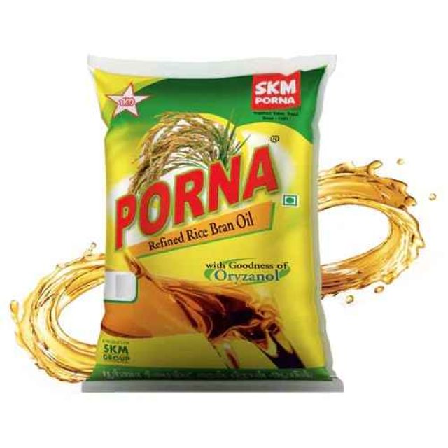 Refined Rice Bran Oil (porna) - 500 ml
