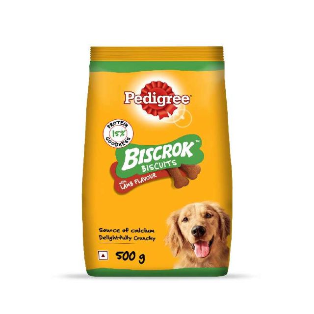 Pedigree Biscrok Biscuits With Lamb Flavour (500g)